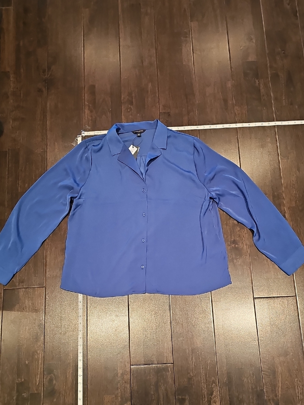 Banana Republic Blue Button-Up Top